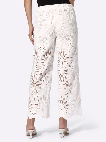 Heine Spitzen-Hose in ecru