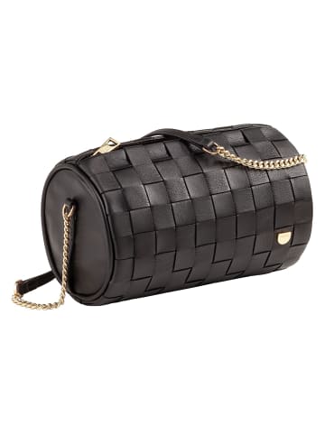 DuDu Abigail Umhängetasche Leder 19.5 cm in black rose