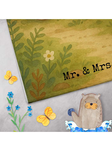 Mr. & Mrs. Panda Handtuch Wombat Design ohne Spruch in Weiß