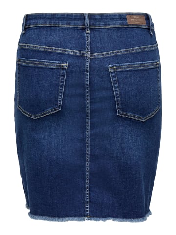 ONLY Carmakoma Jeansrock in Dark Blue Denim