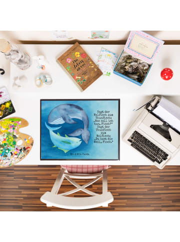 Mr. & Mrs. Panda schreibtischunterlage Walfisch Thunfisch Design... in Weiß