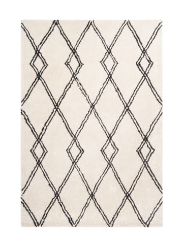 Kayoom Hochflor Teppich Orlando 125 in creme - rechteckig
