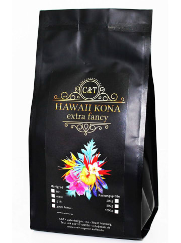 C&T Kaffee "HAWAII KONA" - 500 Gramm Ganze Bohnen