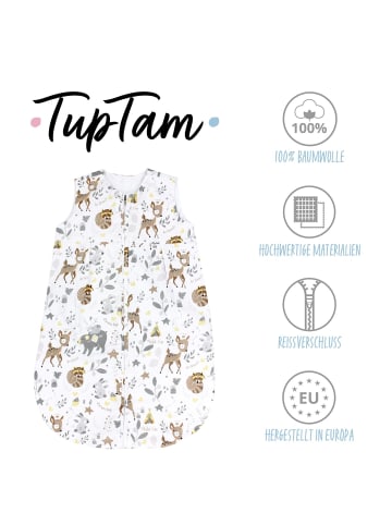 TupTam Baby Sommer Schlafsack Ärmellos Unwattiert in braun/grau