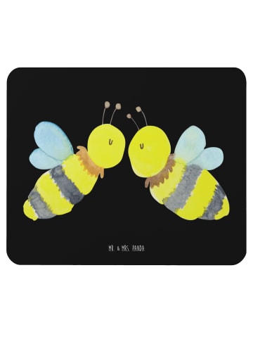 Mr. & Mrs. Panda Mouse Pad Biene Liebe ohne Spruch in Schwarz