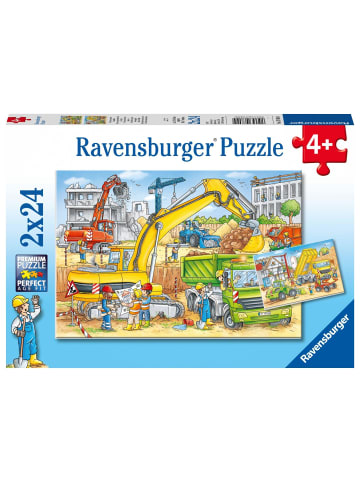 Ravensburger Viel zu tun auf der Baustelle. Puzzle 2 x 24 Teile