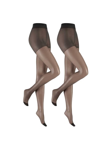 Hudson Feinstrumpfhose Lilly Lafina 15 2-Pack transparent matt in Black