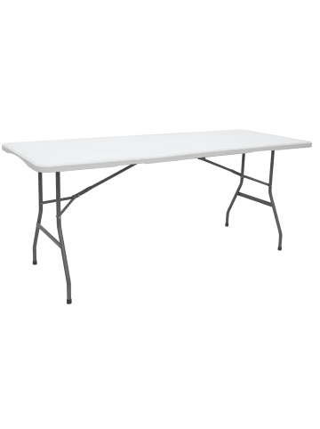 AMANKA Klappbarer Gartentisch Svenja für 6-8 Personen in Weiß