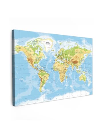 MuchoWow Leinwand bilder Blau