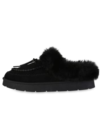 VAN HILL Pantoffeln Olivia in Schwarz