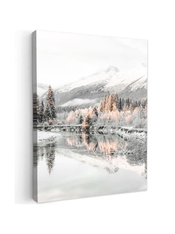 MuchoWow Leinwand bilder Gefrorener Fluss (BxH)