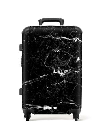 NoBoringSuitCases Suitcase, Koffer, Reisekoffer Marmor schwarz weiß