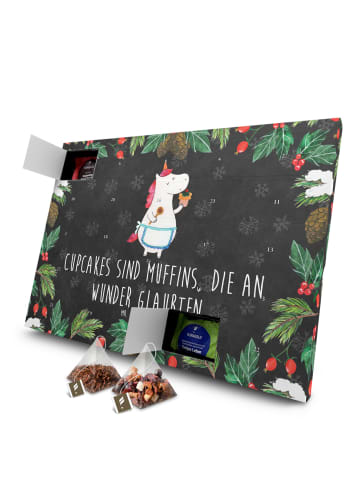 Mr. & Mrs. Panda Advents-Teekalender Einhorn Küche mit Spruch in Kreidetafel
