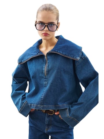 MANUKA Blouse in Dunkelblau
