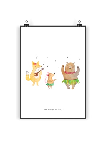 Mr. & Mrs. Panda wanddeko Waldtiere Aloha ohne Spruch in Weiß