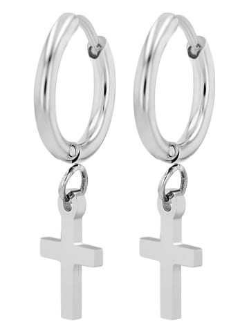 Adeliás Unisex Anhänger – Kreuzanhänger aus Edelstahl in silber