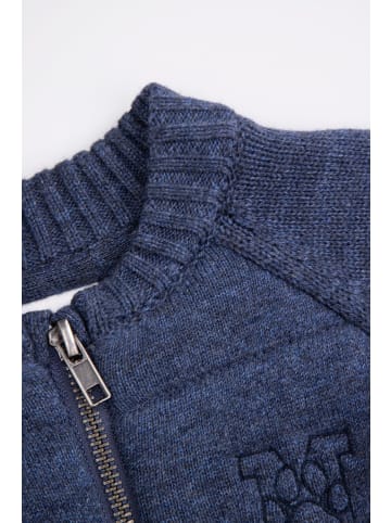 Coccodrillo Strickjacke mit Reißverschluss in dunkelblau