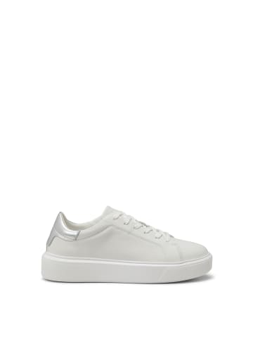 Marc O'Polo Sneaker in white/metallic silver