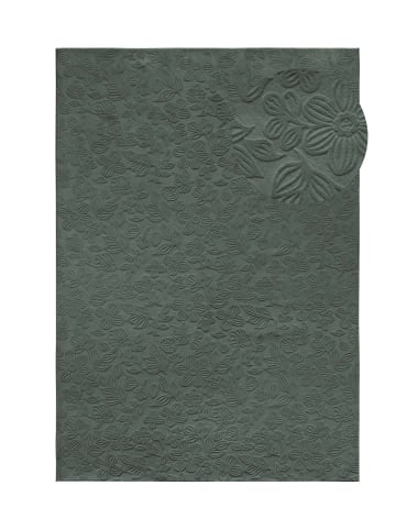 Tara Carpet Kurzflorteppich Homestyle  Flora in Grün