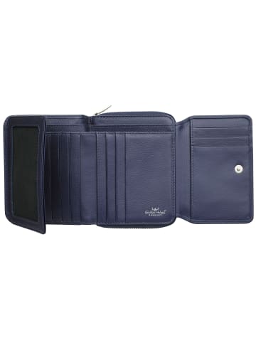 Golden Head Madrid Geldbörse RFID Leder 11,5 cm in blau