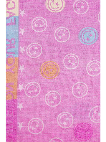 Faera Schal Smiley Sternenmuster in Pink