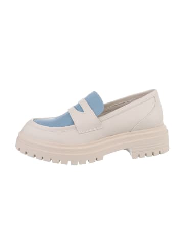 Ital-Design Halbschuh in Beige und Blau