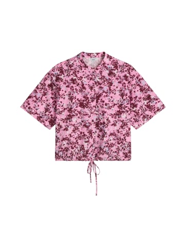 Marc O'Polo DENIM Kurzarm-Bluse relaxed in Medium Pink