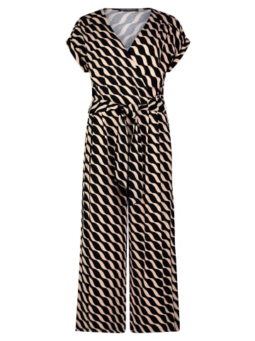 Betty Barclay Jumpsuit mit Eingrifftaschen in Schwarz/Beige