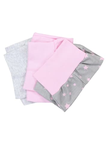 TupTam Baby Mädchen Lange Pumphose 3er Pack in rosa/grau