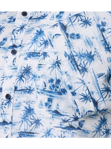 CASAMODA Freizeithemd Kurzarm in Blau