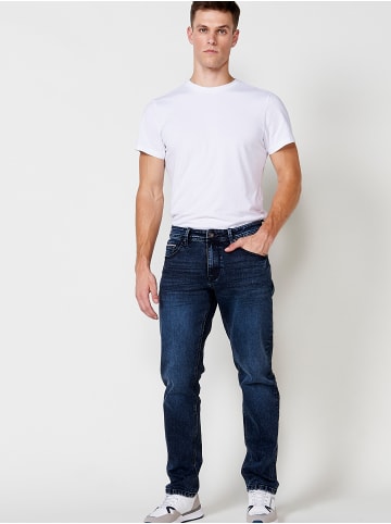 KOROSHI Regular fit stretch jeans. in blau