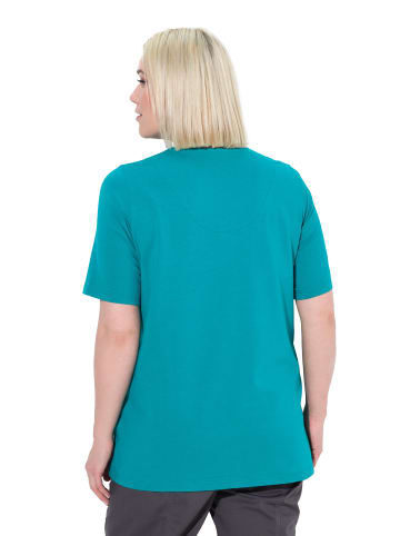 Ulla Popken Shirt in klassisch petrol