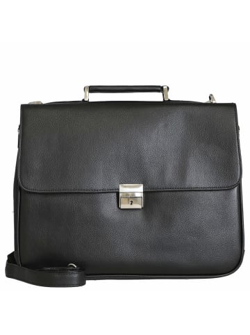 D&N Basic Line PU - Aktentasche 40 cm (schwarz) in schwarz