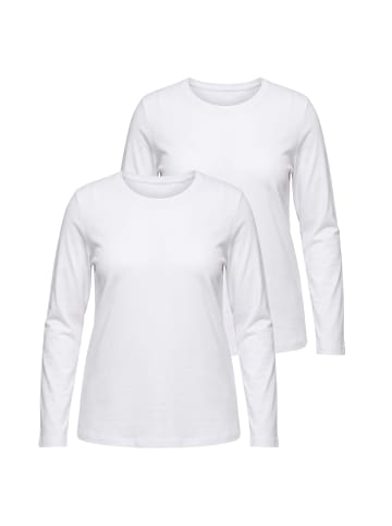 Ulla Popken Shirt in schneeweiß