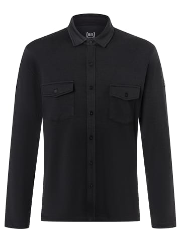 super.natural Merino Hemd M ADVENTURE SHIRT in schwarz