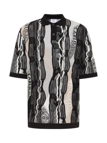 Carlo Colucci Poloshirt Erhard in Schwarz