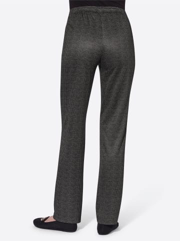 WITT WEIDEN Hose in steingrau-gemustert