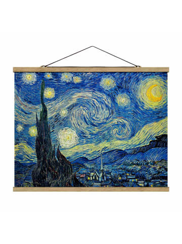 WALLART Stoffbild - Vincent van Gogh - Sternennacht in Blau