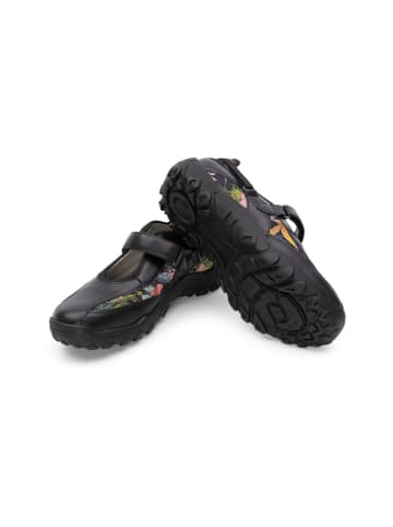 VITAFORM Softnappaleder Ballerinas in schwarz/floral