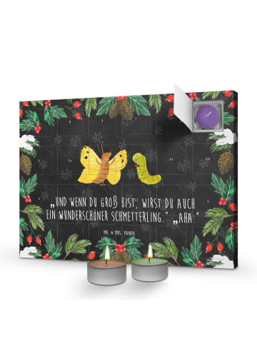 Mr. & Mrs. Panda Duftkerzen Adventskalender Raupe Schmetterling ... in Kreidetafel