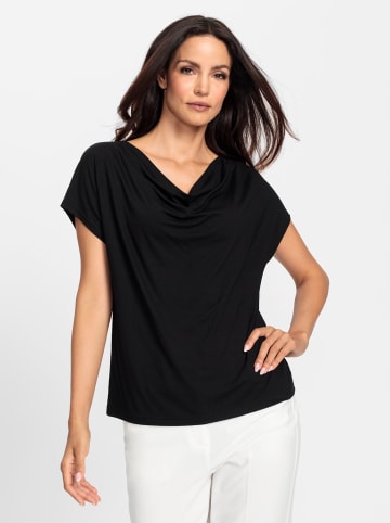 Heine Wasserfallshirt in schwarz