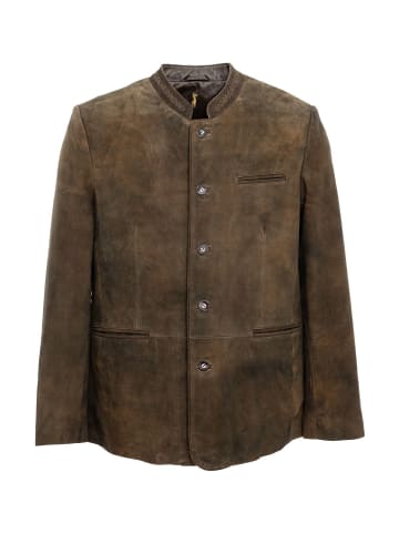 Almsach Lederjacke HE-2550-ZV91 in braun