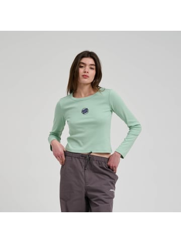 Santa Cruz Longsleeve "Partial Dot Emb LS T-Shirt" in Grün