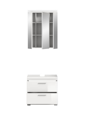 ebuy24 Badmöbelset Scout (2-teilig) Weiß 60 x 34 cm