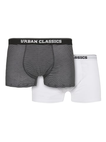 Urban Classics Boxershorts in mini stripe aop+white