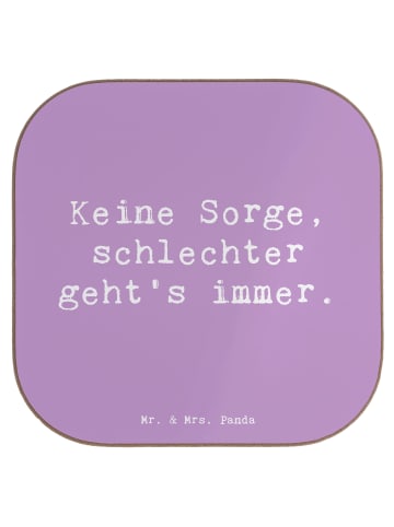 Glasuntersetzer Spruch Hoffnung in schwierigen ... in Lavendeltraum