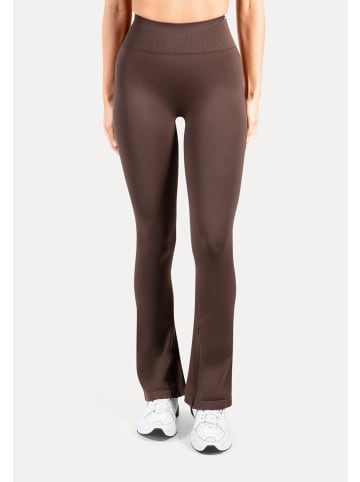 SMILODOX Schlagleggings Oriana in Dunkelbraun