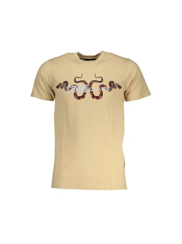 cavalli CLASS Beige Baumwoll-T-Shirt