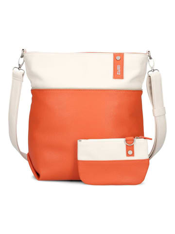 Zwei Jana Schultertasche 33 cm in papaya