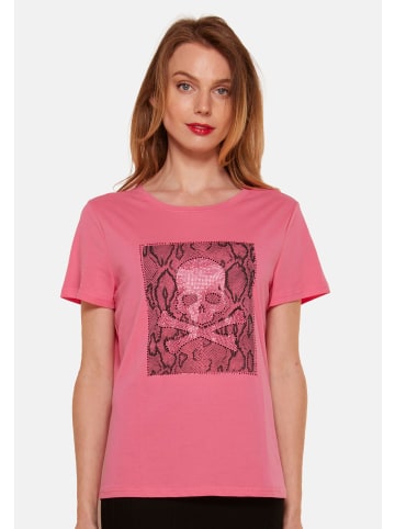 TOOCHE T-Shirt "Totenkopf" in pink